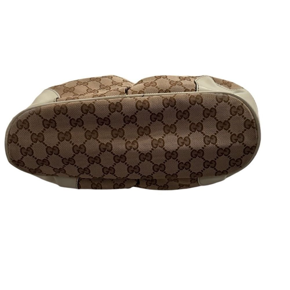 Gucci Brown and Cream Shoulder Bag with Monogram Pattern - Picture 4 of 15